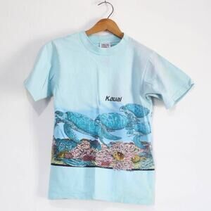 Vintage Kauai Hawaii Sea Turtle T Shirt Small